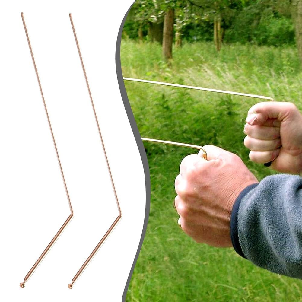 ya 16 10.20 baidi Copper Dowser - 2 Pieces dowsing rods + Dowser Pendulum + Fortune Teller mat
