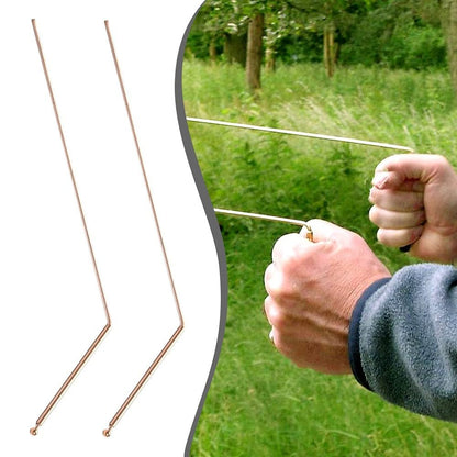 ya 16 10.20 baidi Copper Dowser - 2 Pieces dowsing rods + Dowser Pendulum + Fortune Teller mat