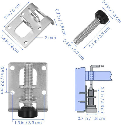 ya 26 10.21 baidi 2 Count Furniture Leg Leveler Table Levelers Adjustable Legs Leveling Feet