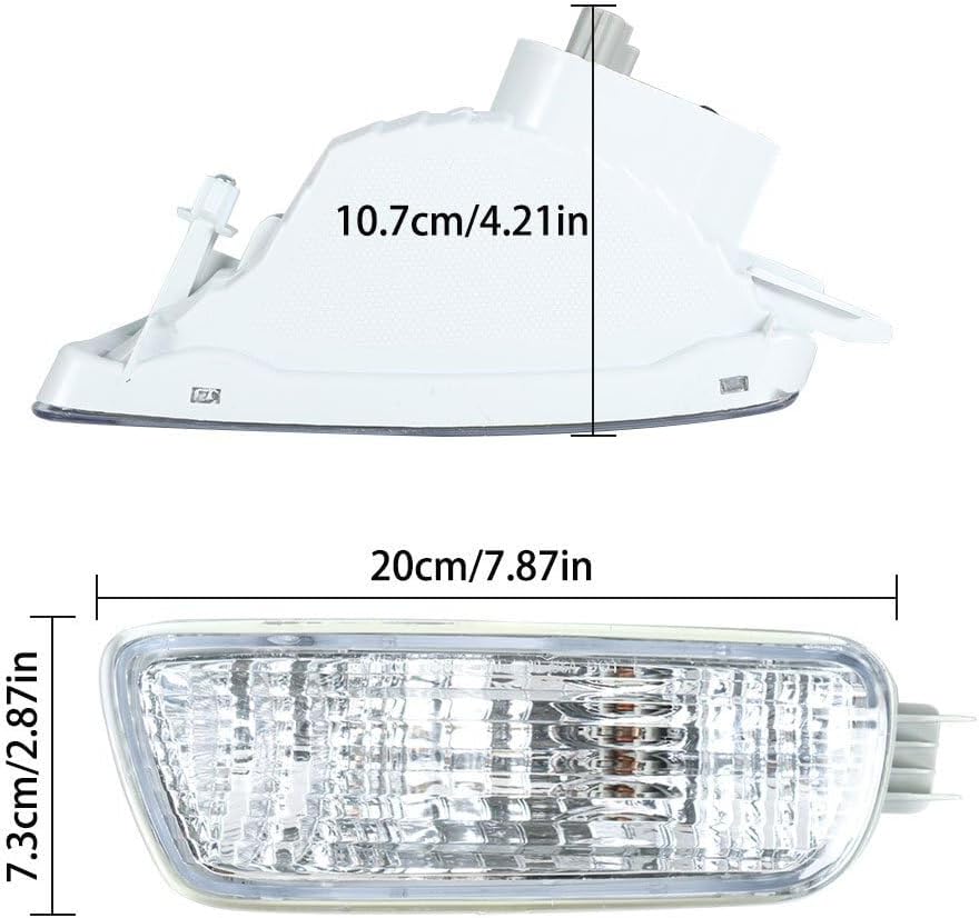 ya 11 9.14 baidiOne pair of corner parking lights turn signal side marker kit for 01-04 for Toyota Tacoma -