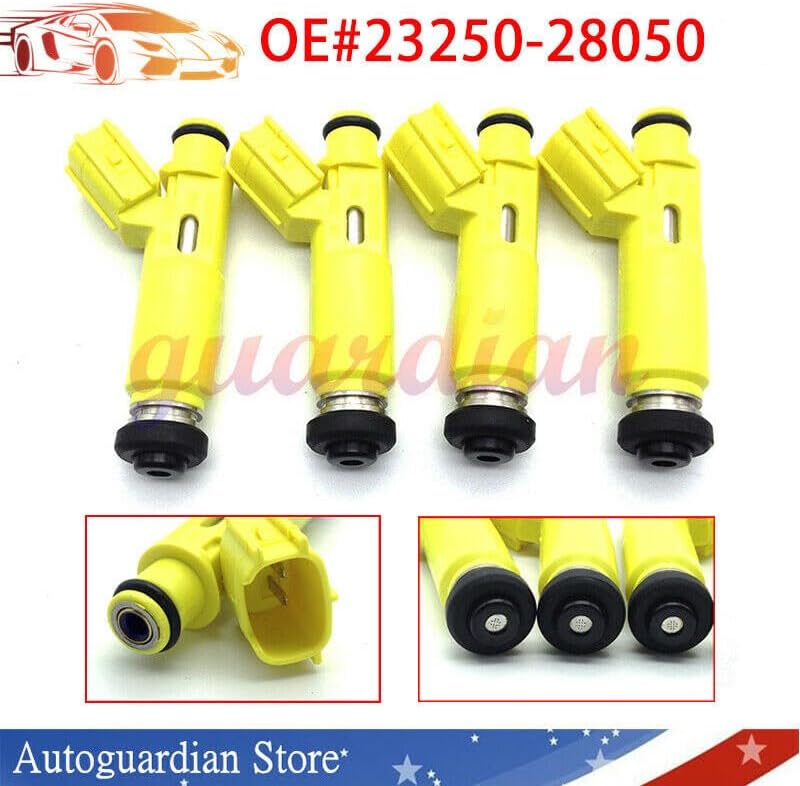 ya 10 9.16 baidi 4Pack Fuel Injectors Flow Matched 23250-28050 2001-2003 for Toyota for RAV4 2.0L