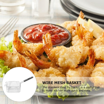 ya 14 9.20 baidi 2 Count Stainless Steel Frying S n Mesh Round Basket with Handle-1