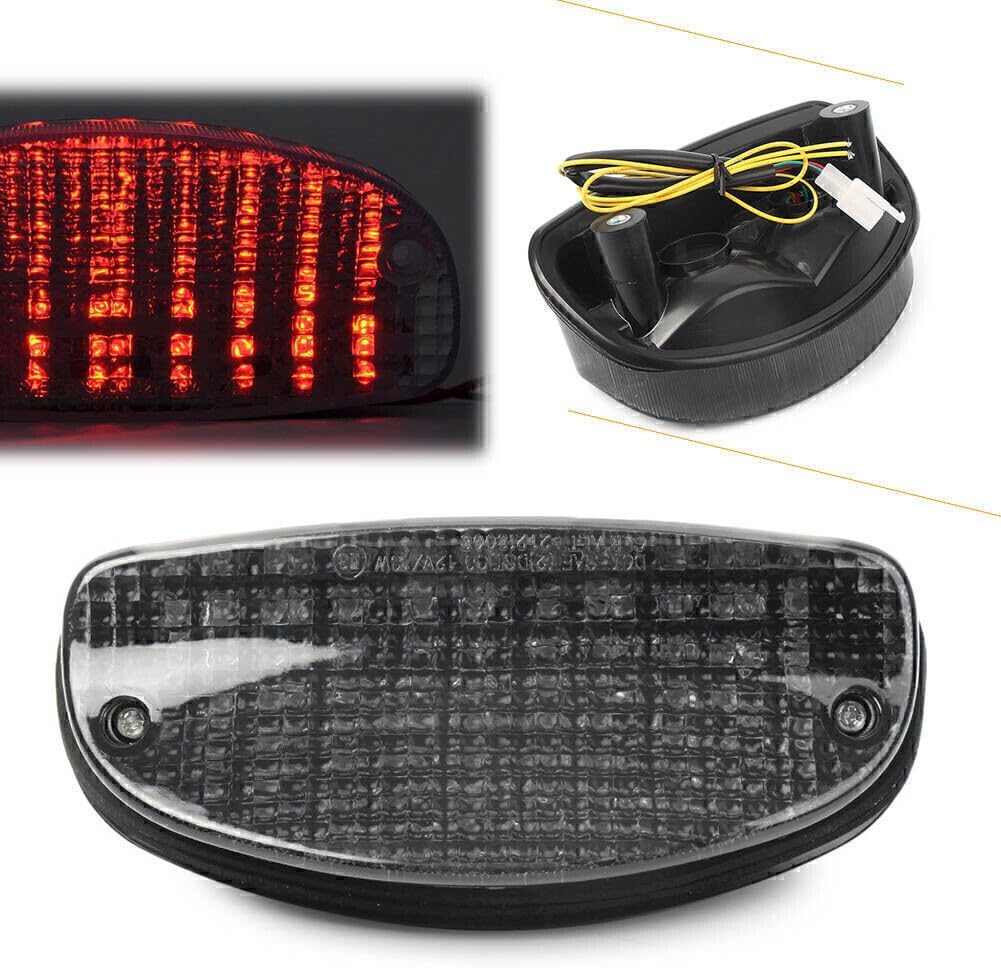 ya 10 9.16 zhengce Smoke Lens Int. Turn Signal LED Tail Light Fit for Suzuki GS500F for Honda