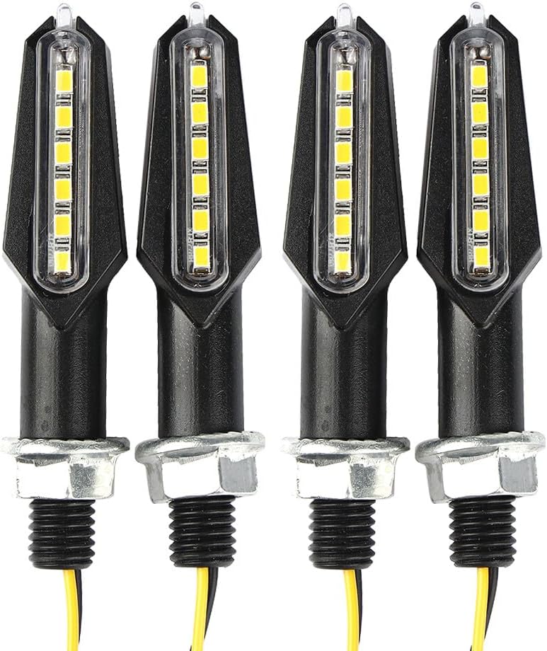 ya 11 9.14 zhengce 4Pcs Universal Motorcycle LED Amber Turn Signal Indicators Lights Blinker L