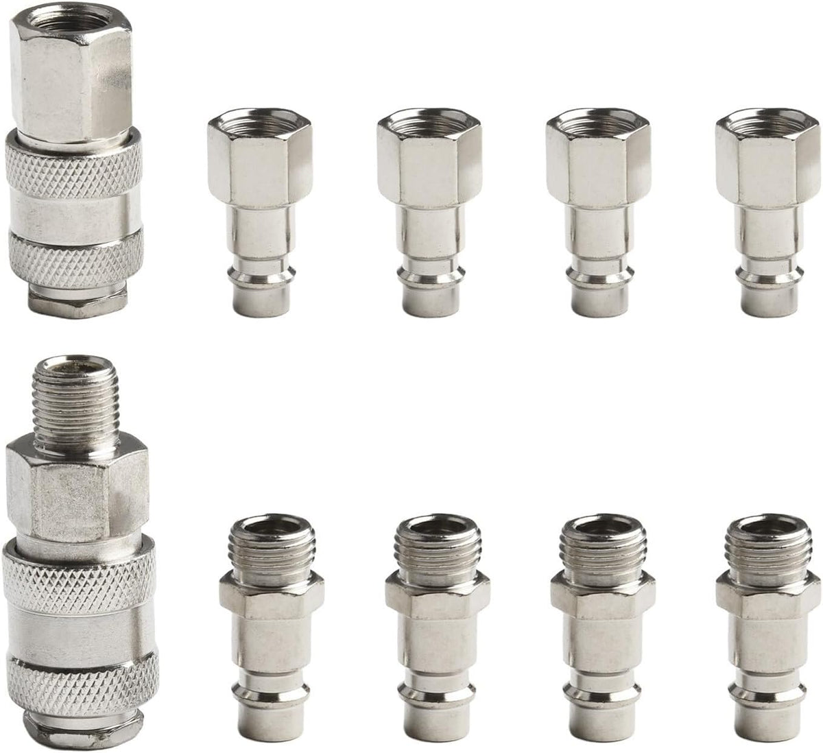 ya 14 9.20 baidi Efficient Pneumatic Connectors 10 Piece Set of Self Locking Air Hose Couplings-1