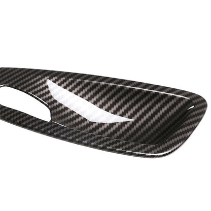 ya 6 8.14 2pcs Carbon Fiber Type Door Handle Cover for BMW E81 E82 E87 E88 2007-2011