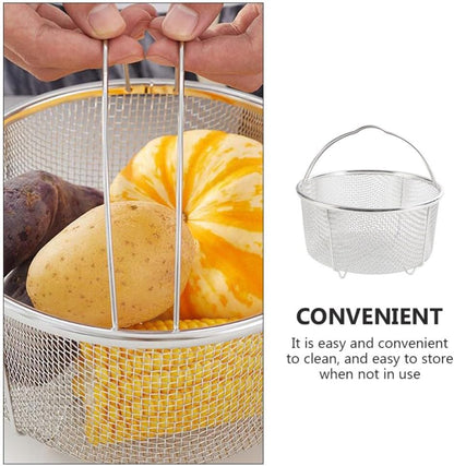 ya 14 9.20 baidi 2 Pcs Portable Basket Stainless Fryer Kitchen Draining Air-1