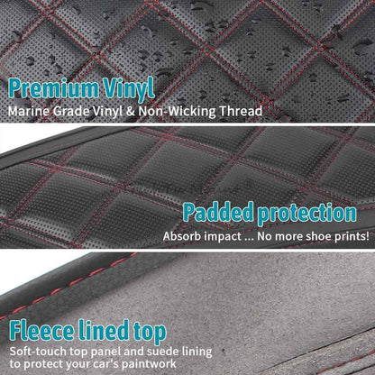 ya 11 9.14 baidiRed Waterproof Hardbag Saddlebag Lid Covers for Harley Touring 2014-2024 New