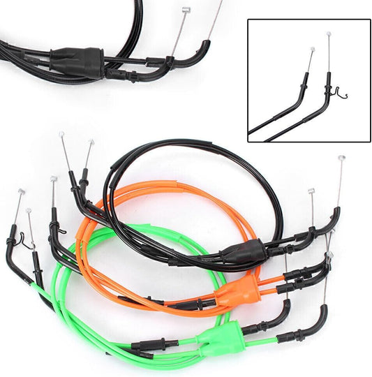 ya 4 8.8.2 2x Motorcycle Throttle Cable Accelerator Wire for Kawasaki ZX10R 2006-2007