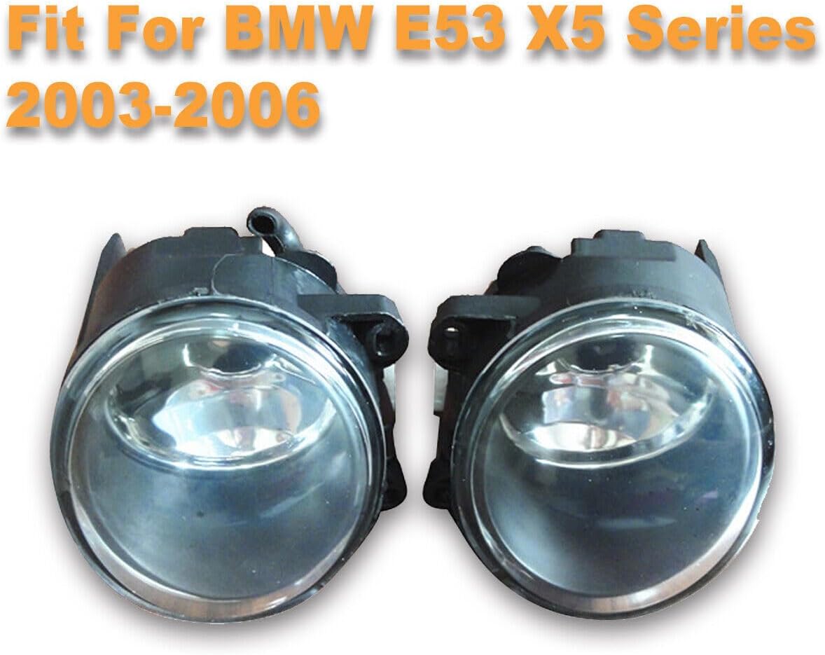 ya 7 8.24 baidi Front Bumper Fog Lights Driving Lamps Left+Right New for BMW X5 E53 2003-2006
