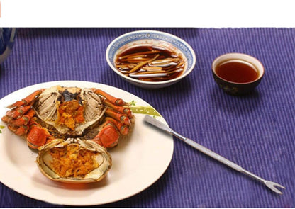 ya 14 9.20 baidi Stainless Steel Shellfish Seafood Tool Lobster Fork Nut Pick for Home-1