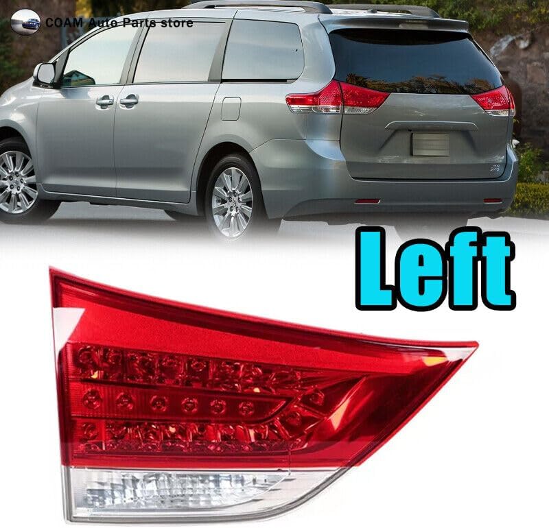 ya 4 8.14 for Toyota for SIENNA 2011-2014 Left Inner Tail Light Rear Brake Reverse Stop Light 