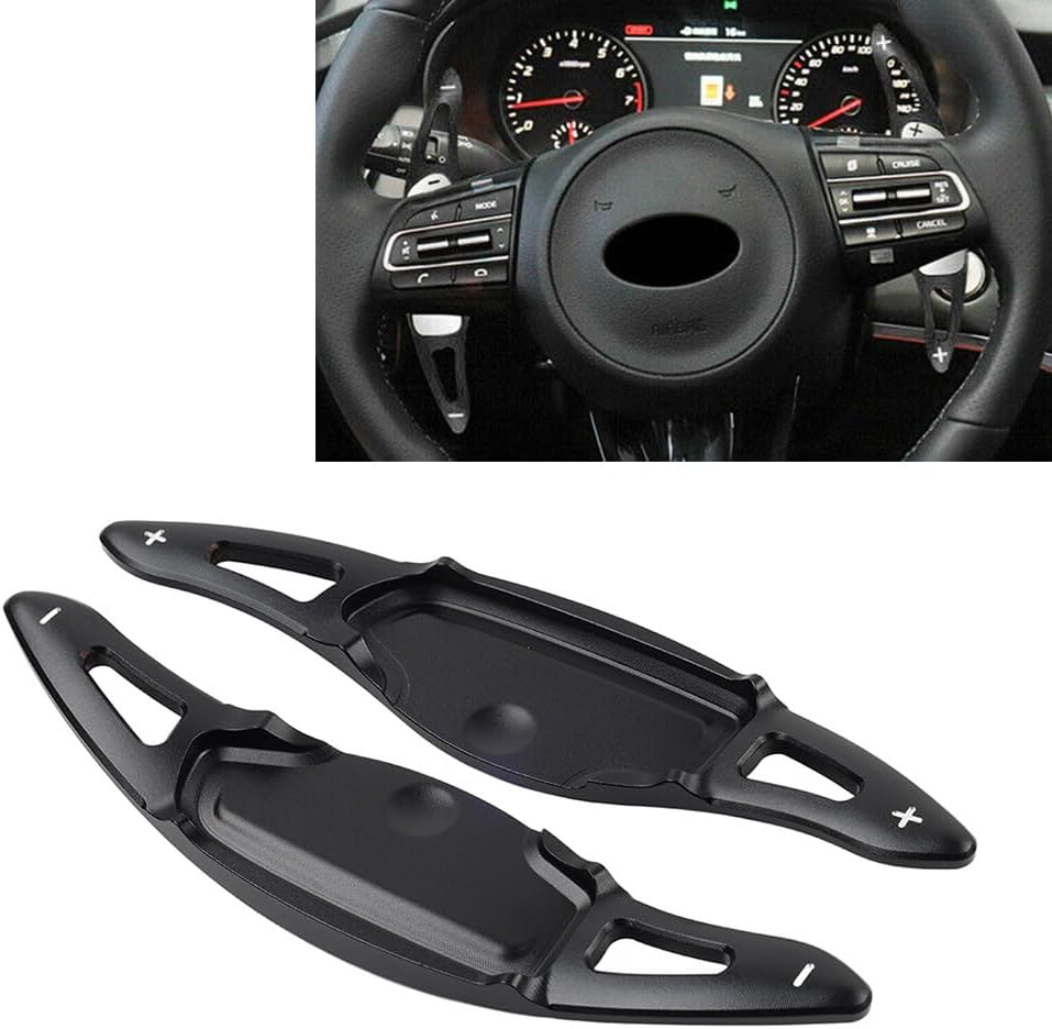 ya 4 8.8.2 Aluminum Steering Wheel Paddle Shifter Extension for Kia Stinger CK K8 18-up