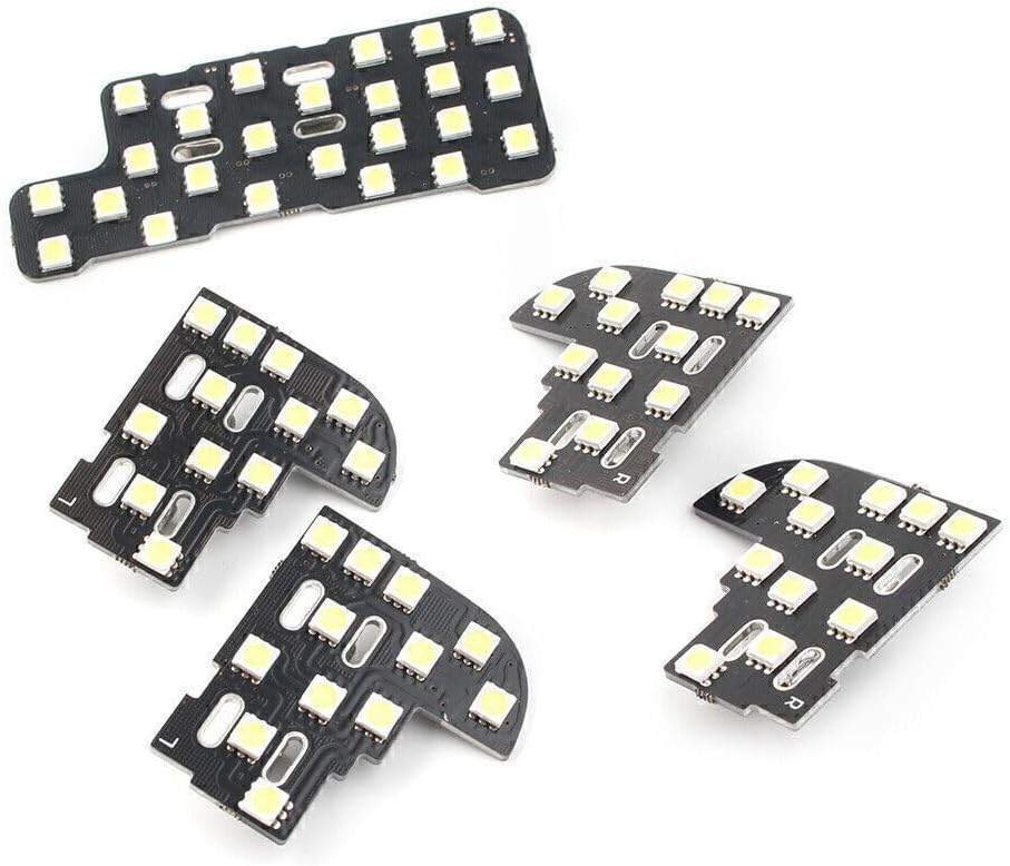 ya 3 8.24 baidi 5 Piece White Car Interior Dome Map Reading Light Bulbs for 2005-2008 for Honda Odyssey 