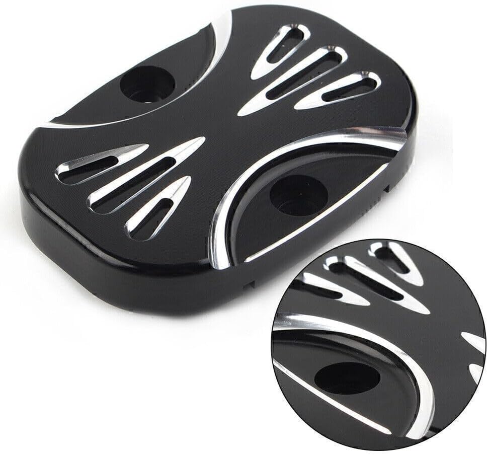 ya 10 9.16 zhengce CNC Cut Rear Brake Master Cylinder Cover for Harley Electra Glide Road King
