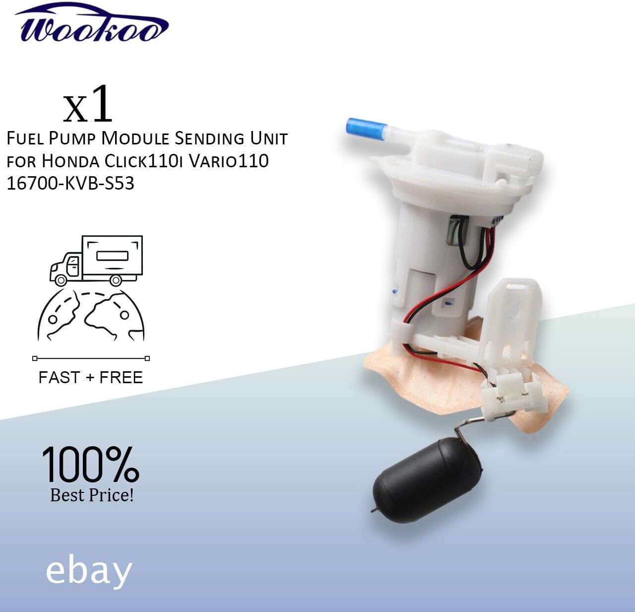 ya 7 8.24 baidi 16700-KVB-S53 Fuel Pump Module Sending Unit for Honda Click110i Vario110