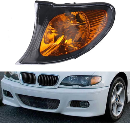 ya 6 8.24 baidi LH Corner Turn Signal Lights Amber Lens for BMW 02-05 E46 3-SERIES 4-Door Sedan