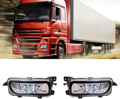 ya 7 8.24 baidi A pair of front bumper fog lights for Mercedes-Benz actros MP2/MP3 trucks 2002-2009 