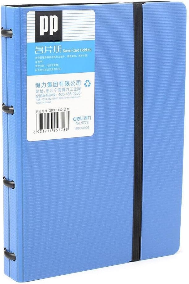 ya 4 8.24 baidi 19.8x14x3cm Business Card Holder Book Name Card Organizer Book Case 180 Cards Uk
