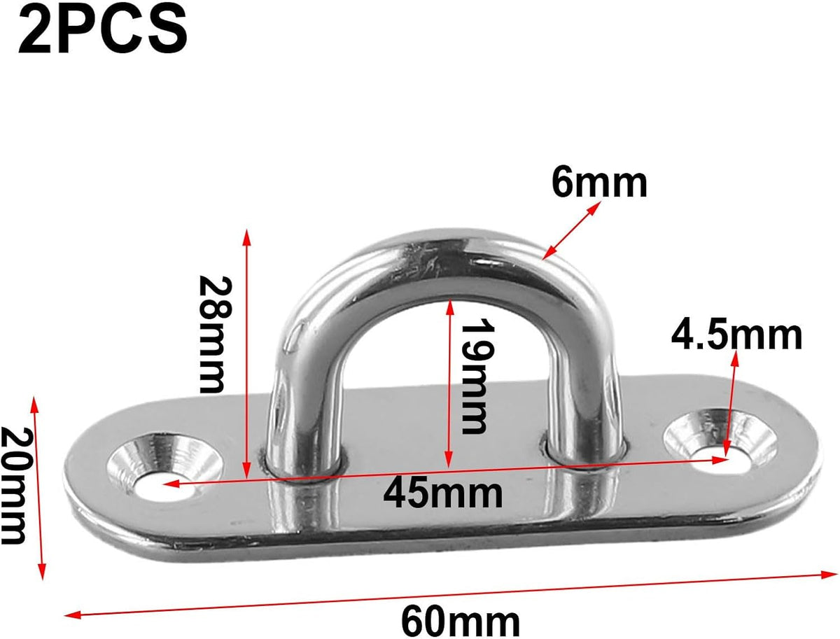 ya 26 10.21 baidi 2¡Á Heavy Duty Stainless Steel Hook Mount Ceiling Fan Chandel Ceiling Hanging Kit