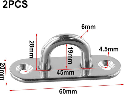 ya 26 10.21 baidi 2¡Á Heavy Duty Stainless Steel Hook Mount Ceiling Fan Chandel Ceiling Hanging Kit