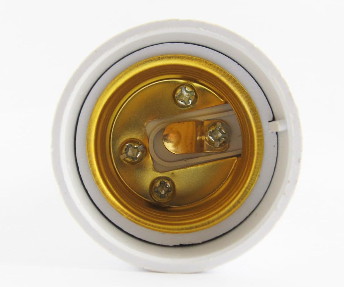 ya 26 10.21 baidi 10pcs G24 Male to E27 Female Socket Base LED Halogen CFL Light Bulb Lamp Adapter