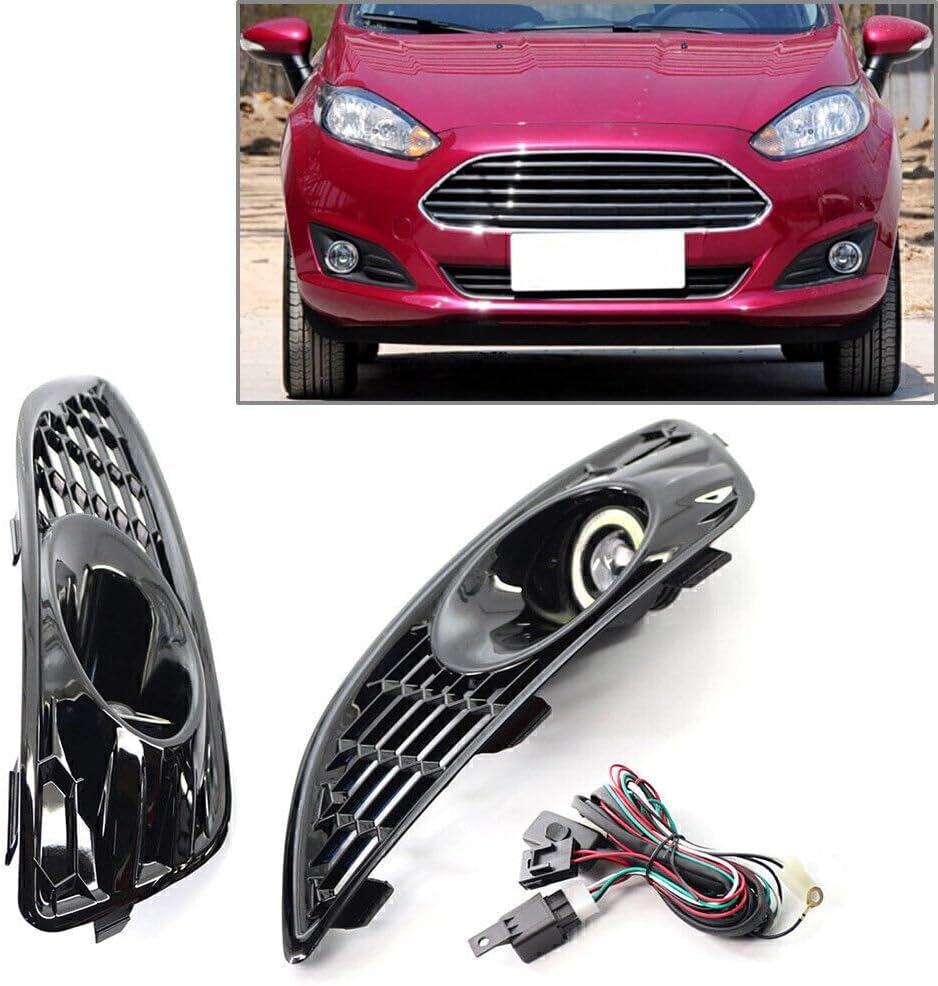 ya 4 8.8 Front Side LED Fog Lamp Light for Ford Fiesta Sedan 2013-2016 Van 12-16 Facelift