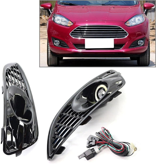 ya 4 8.8 Front Side LED Fog Lamp Light for Ford Fiesta Sedan 2013-2016 Van 12-16 Facelift
