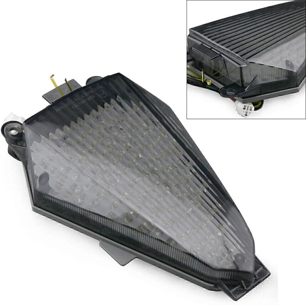 ya 4 8.8.2 Smoke Rear Tail Light Brake Turn Signals for Yamaha 2008 2009 2010 YZF R6