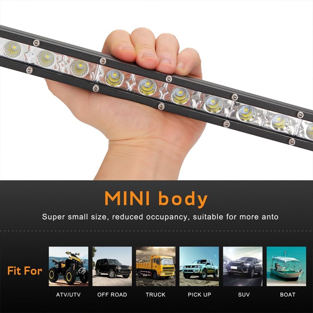 ya 13 9.15 baidi 8Inches 18W Ultra-thin Strobe Light COB Lamp Truck Net Warning Light Car