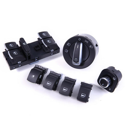 ya 3 8.24 baidi Chrome Headlight Mirror Switch for VW for Jetta for Golf MK5 Rabbit 