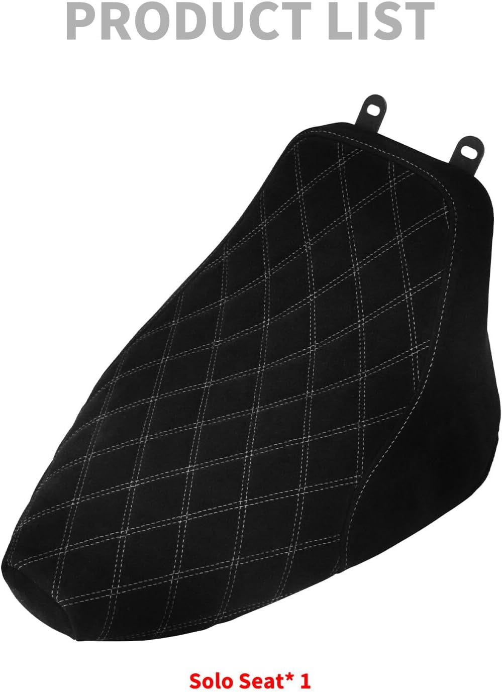 ya 5 8.24 baidi Driver Solo for SEAT White Stitching for Harley Heritage Softail FLSTC Deluxe 06-17