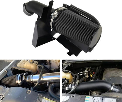 ya 13 9.15 baidi Black Heat Shield Cold Air Intake+Filter for Silverado 99-06 V8 4.8L/5.3L/6.0L