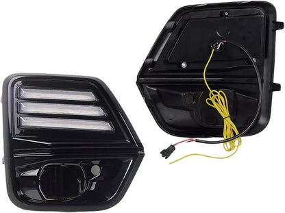 ya 4 8.10 2XLED fog lights daytime running lights with turn signals for Chevrolet Colorado 23-24