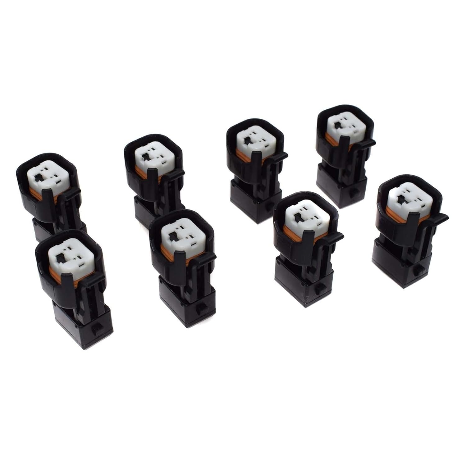 ya 4 8.8 8-Piece EV6 and EV14 Female to EV1 Male Fuel Injector Connector Adapter Plug