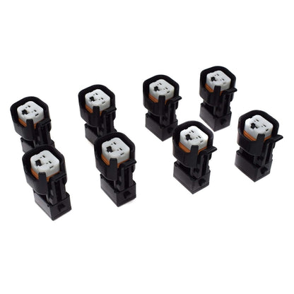 ya 4 8.8 8-Piece EV6 and EV14 Female to EV1 Male Fuel Injector Connector Adapter Plug