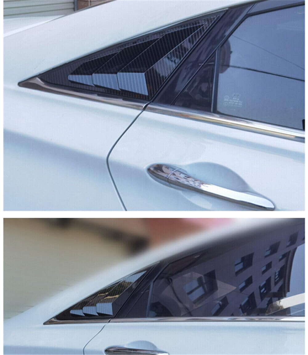 ya 4 8.24 baidi Carbon Fiber Side Vent Window Louver Cover Trim for Hyundai Sonata 2011-2014 