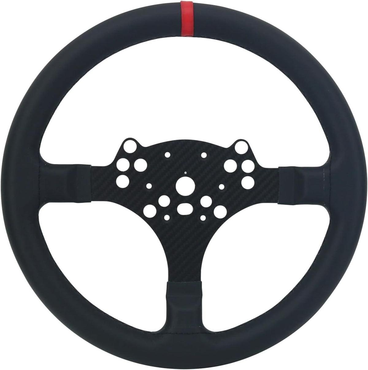 ya 4 8.8.2 SIMPUSH 13 Inch MOD Steering Wheel Modification Wrapped with Cowhide for PXN V10
