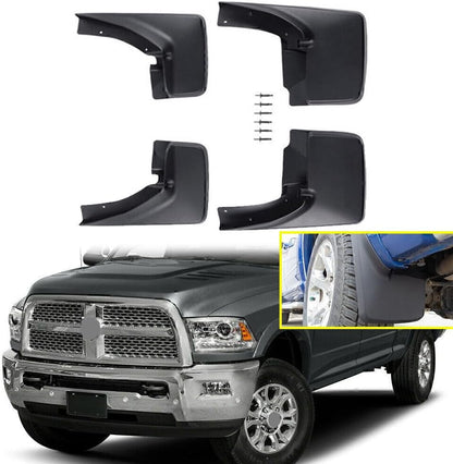 ya 7 8.24 baidi Front & Rear Deluxe Molded Splash Guards Mud Flaps Fit 2009-2019 10 for Ram 82214136