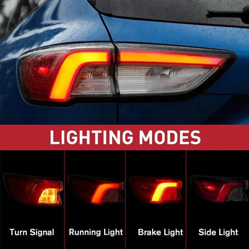 ya 4 8.10 1Pcs Rear LED Tail Light Brake Lamp 6-PIN Left for Ford Escape 2020 2021 2022