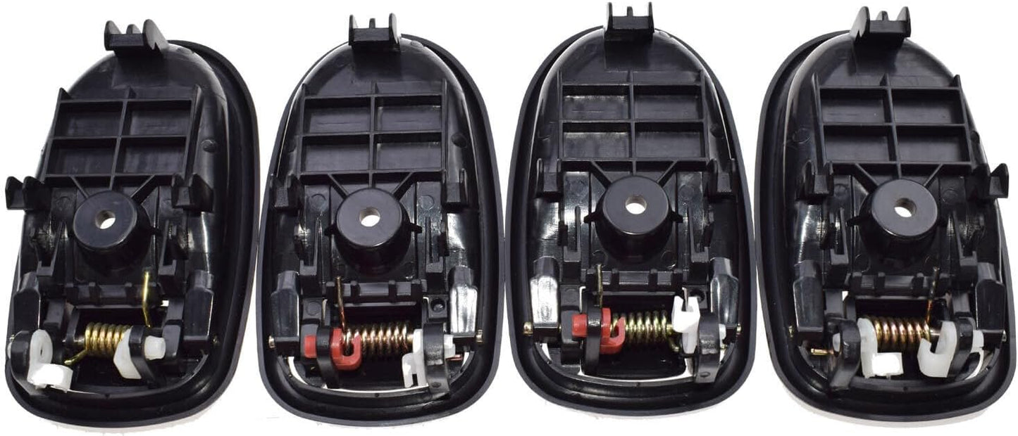ya 2 8.15 4 Pack Interior Door Handle Black FL FR RL RR for Hyundai for Elantra 1996-2000