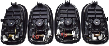 ya 2 8.15 4 Pack Interior Door Handle Black FL FR RL RR for Hyundai for Elantra 1996-2000