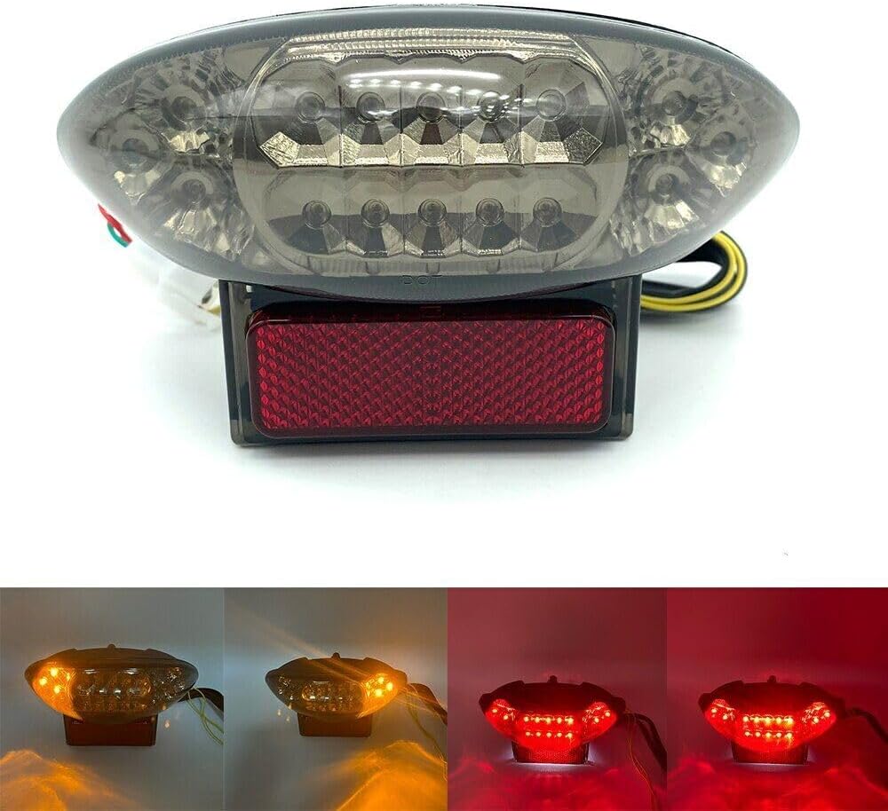 ya 4 8.10 Brake Tail Light Taillight Lamp Turn Signal for Suzuki Hayabusa GSX1300R 99-2007