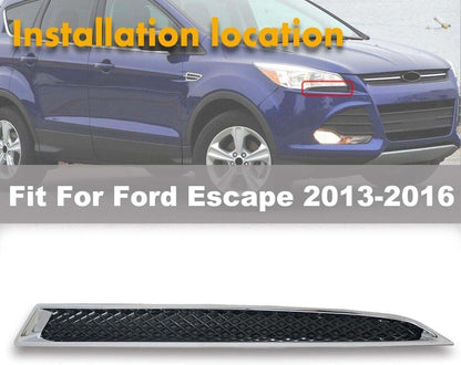 ya 6 8.24 baidi Left Headlight Lower Bracket Trim Moulding Chrome Fit for Ford Escape 2013-2016