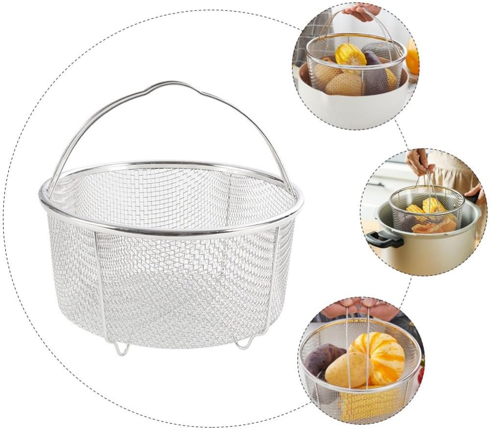 ya 14 9.20 baidi 2 Pcs Portable Basket Fries Air Fryer Drain Fried Food Draining-1
