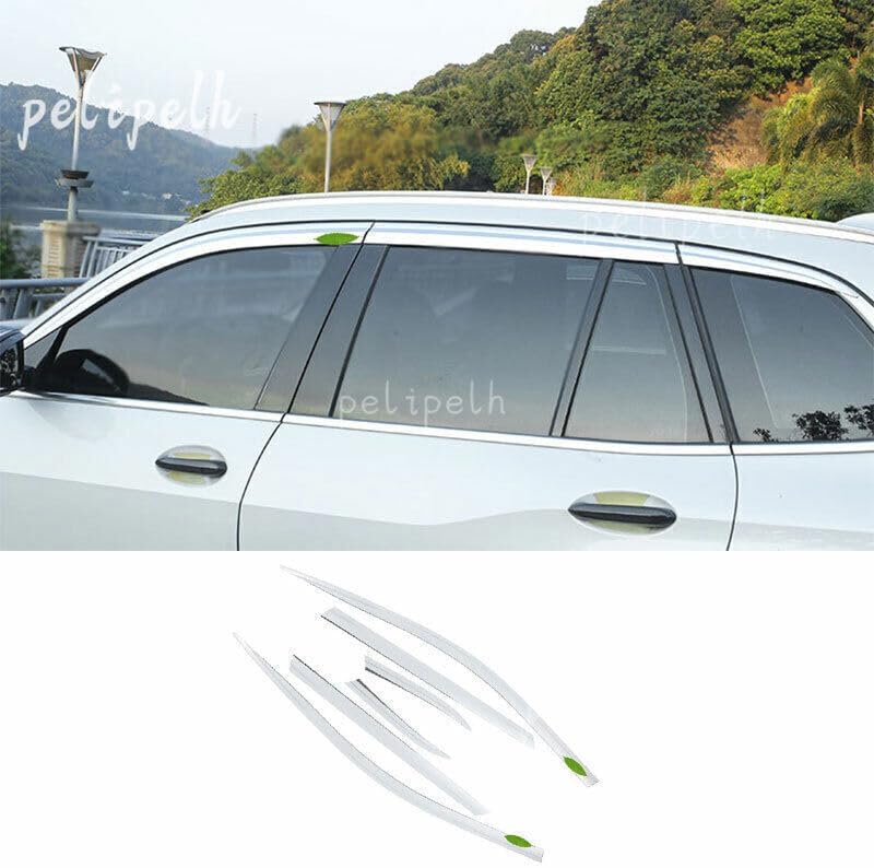 ya 6 8.24 baidi for BMW X5 G05 2019-2023 Silver Window Visor Shades Sun Rain Guard Deflector 6X