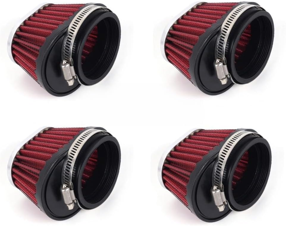 ya 5 8.10 4Pcs Motorcycle High Flow Air Filter 51mm For Motocross Scooter Air Pods Cleaner