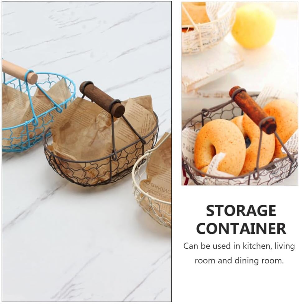 ya 26 10.21 baidi Metal Wire Basket Farm Chicken Cover Holder Organizer Case Container