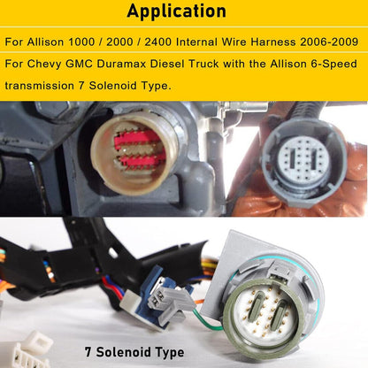 ya 4 8.24 baidi 2006-2009 Transmission Wiring Harness for 1000/2000 Allison 6 Speed Gm/Du for Ram ax