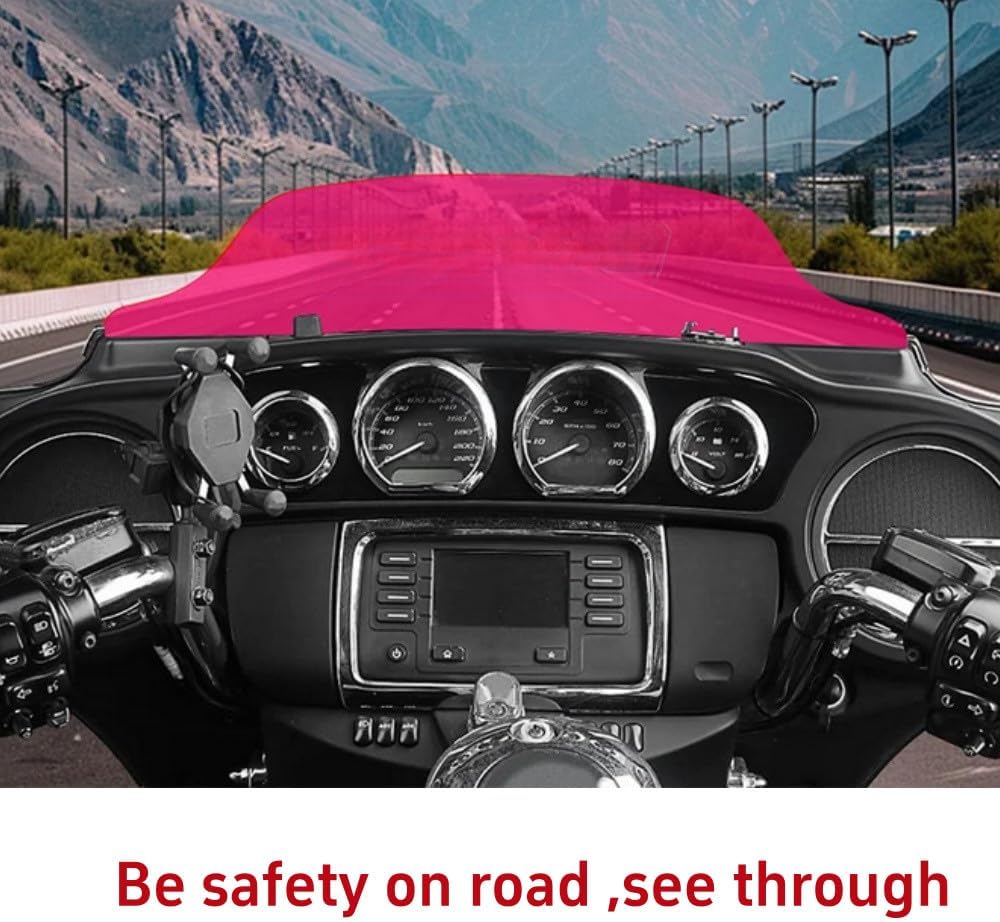 ya 23 10.7 baidi 6 Wave Windshield Windscreen for Harley Street Electra Glide Classic 1996-2013